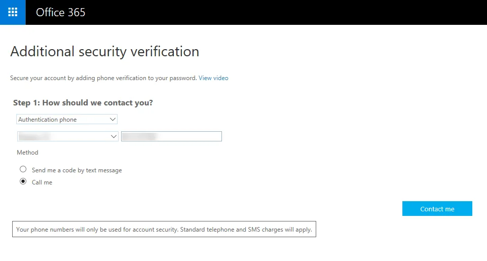 Office 365 screenshot flow