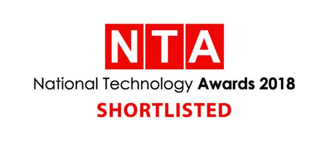 NationalTechAwards2018 shortlisted