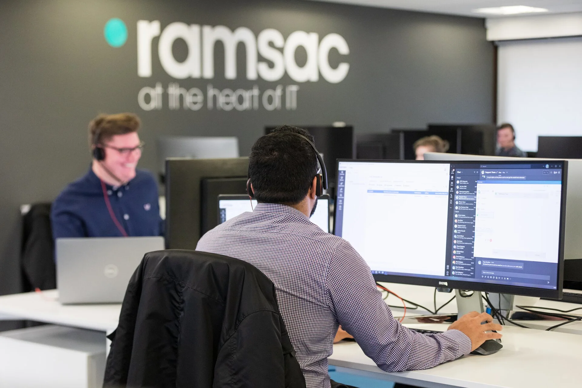 ramsac team at work on project