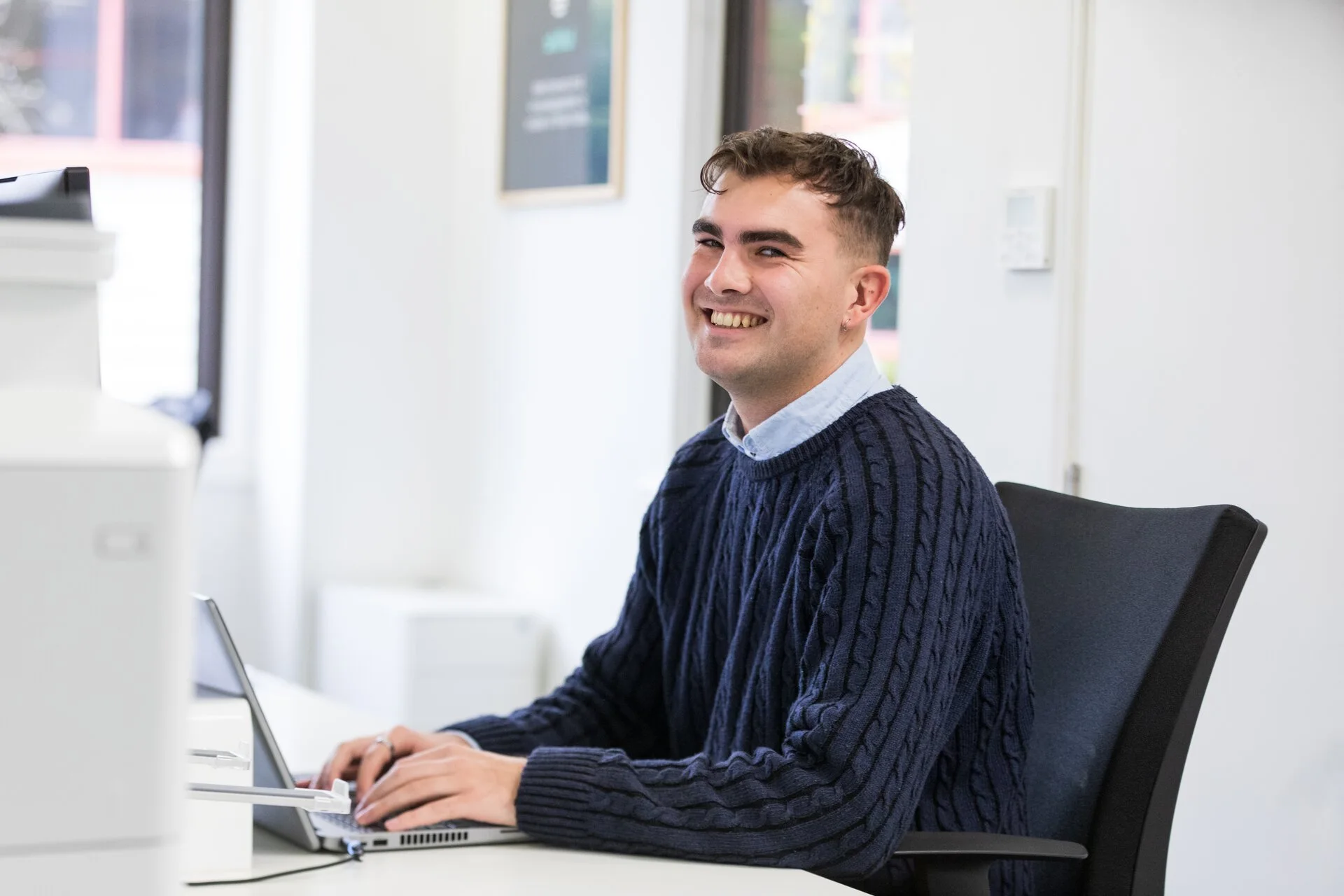 ramsac IT support member working in financial services