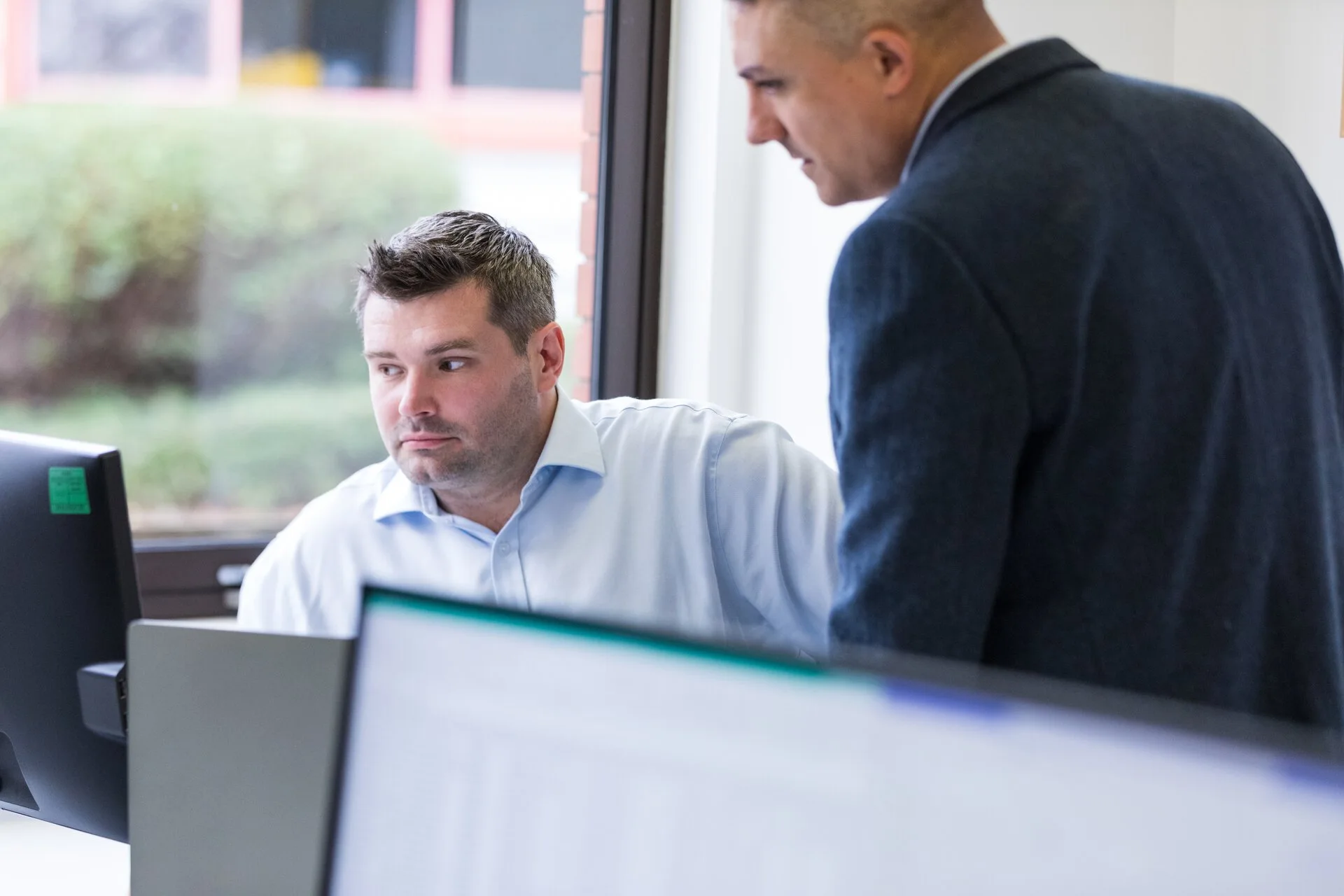 cybersecurity team working at ramsac offices