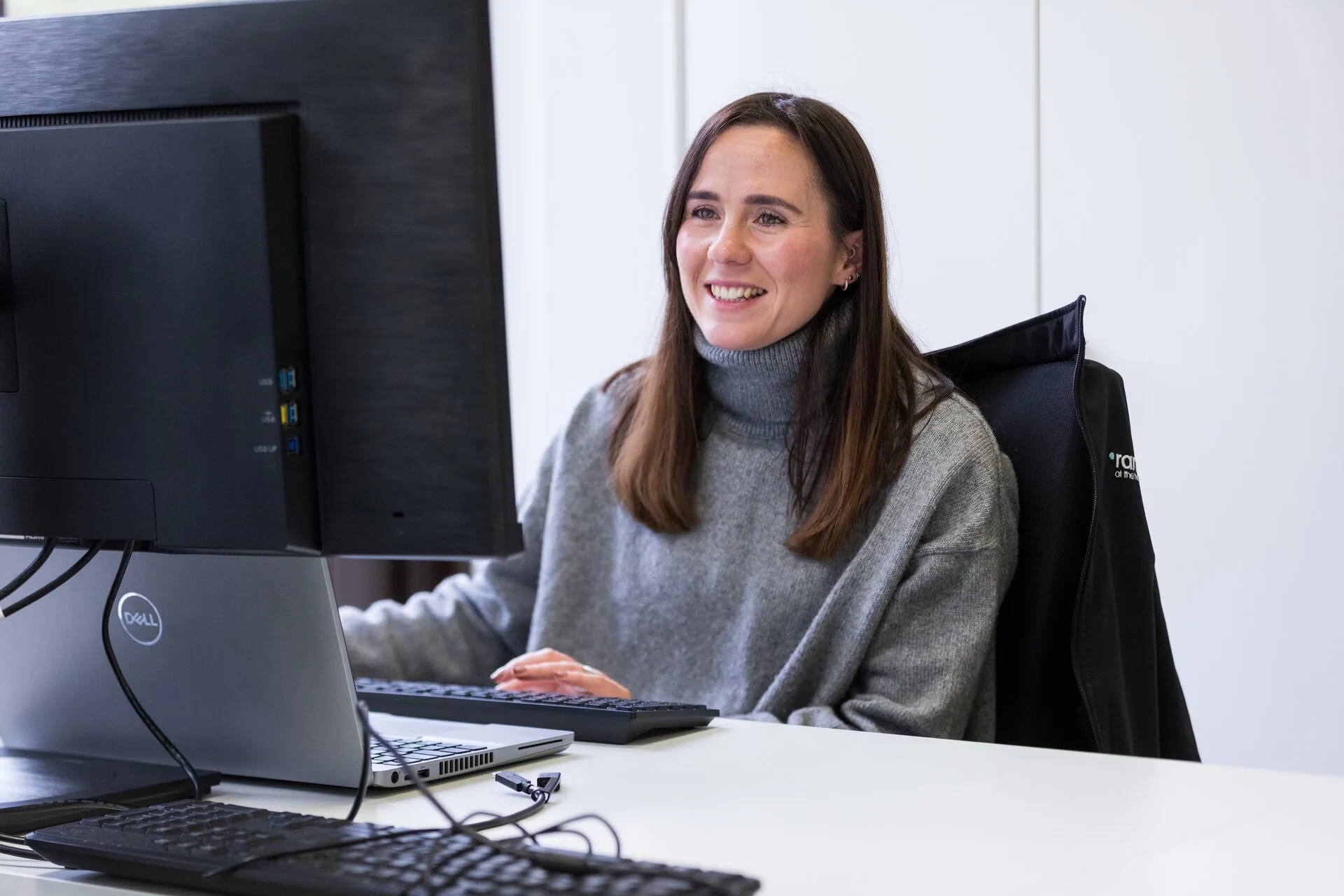 Office 365 migration team at ramsac working at computer