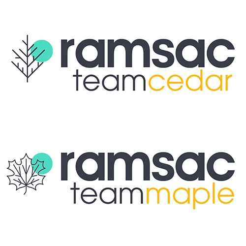 Support team split both logos