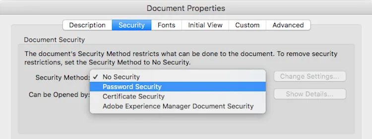 password protect a pdf