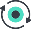 circular icon showing adaptability