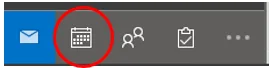 Finding the calendar in outlook