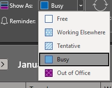 appearance in outlook