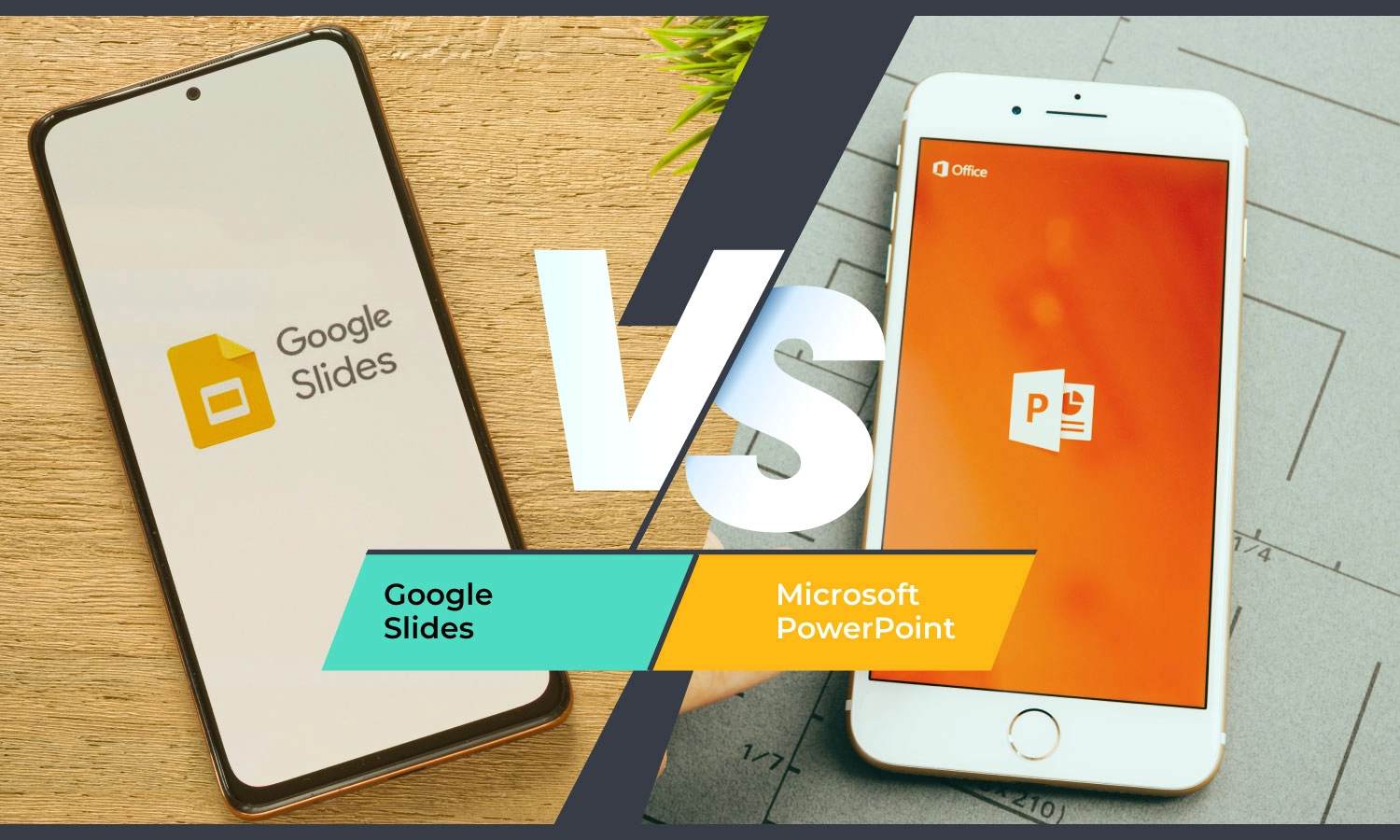 Google Slides vs PowerPoint header