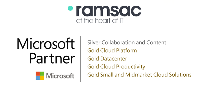 ramsac celebrate 4 Microsoft Gold awards
