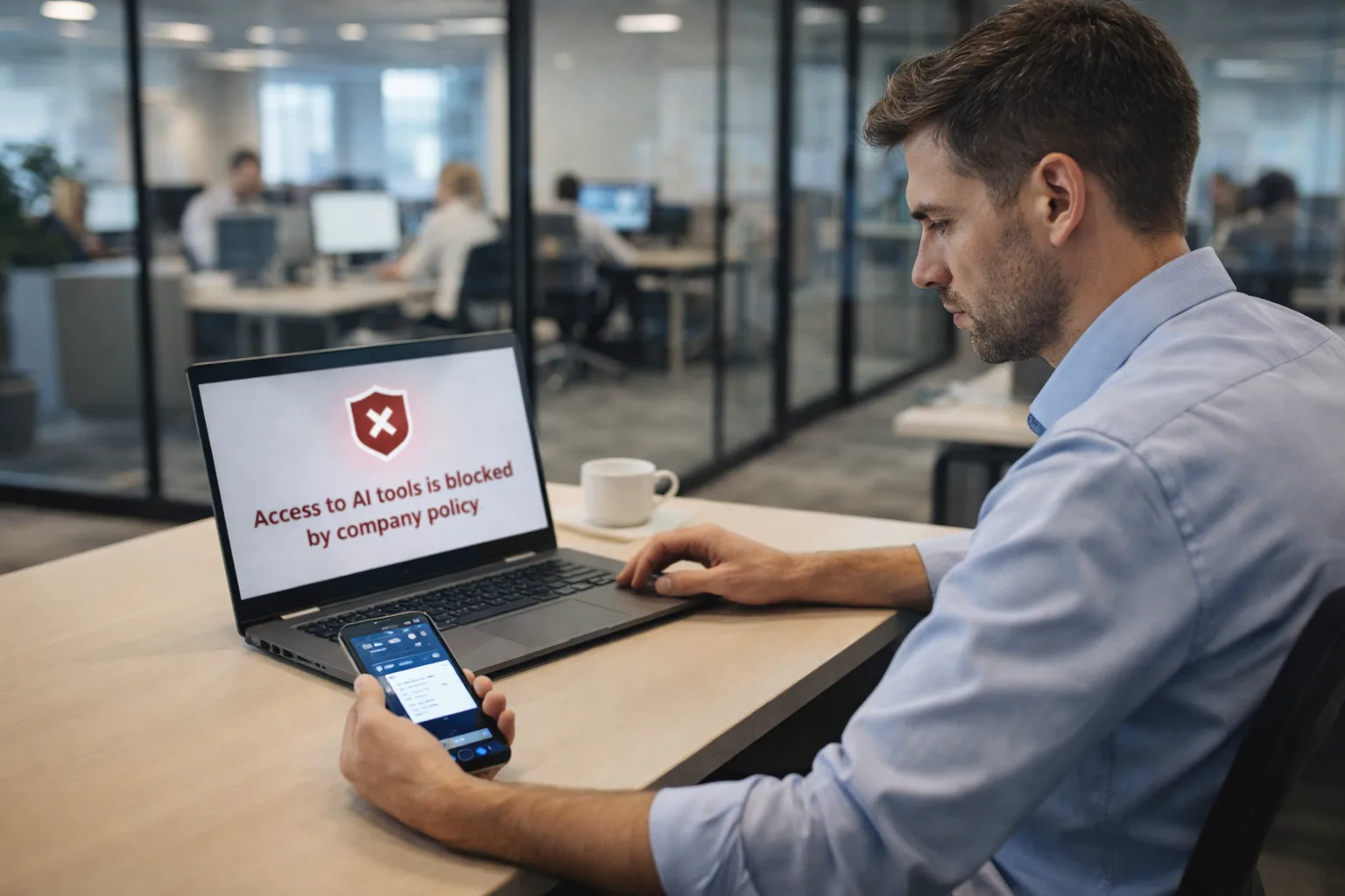 The unintended consequences of blocking AI at work