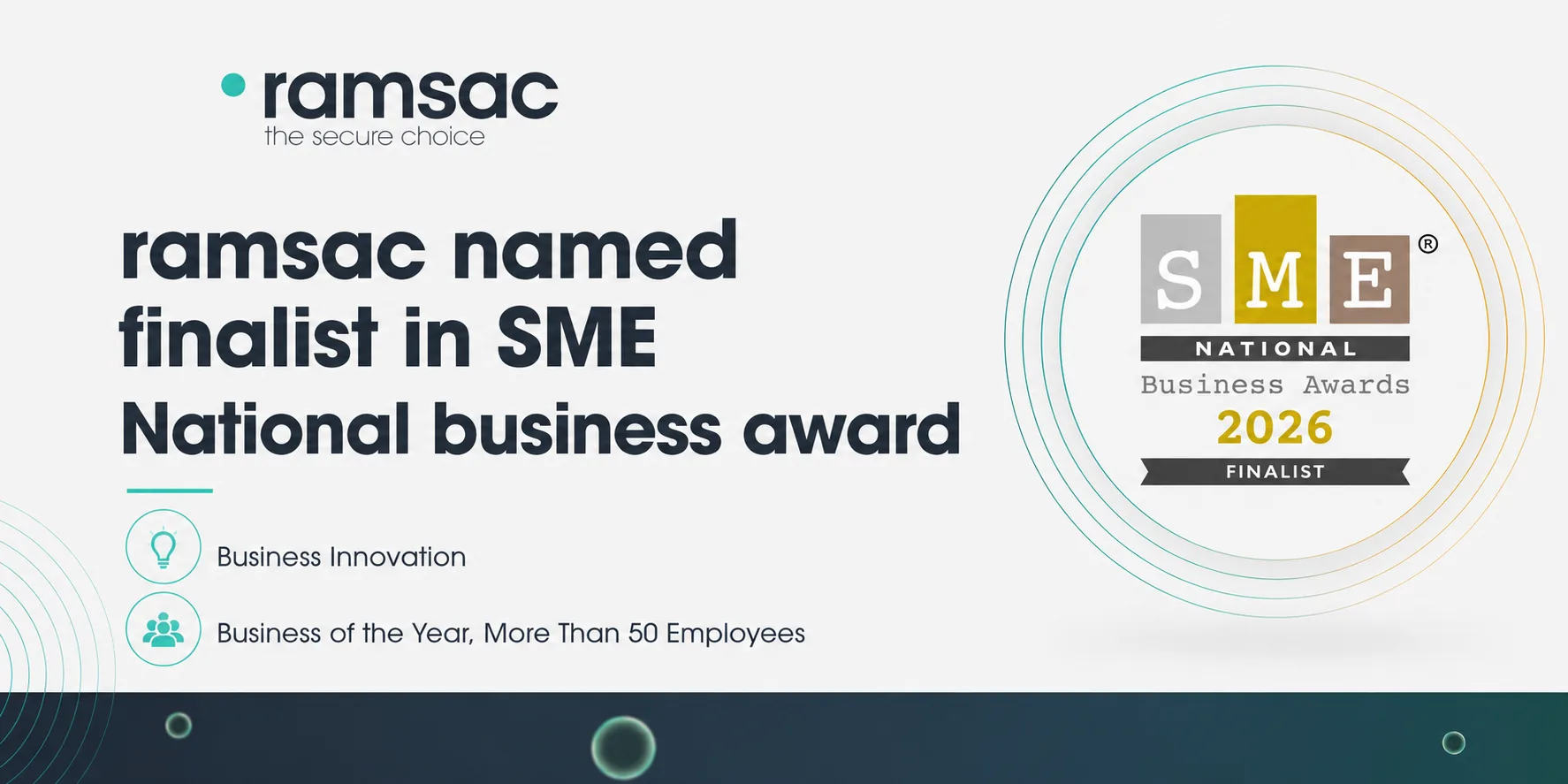 Double recognition for ramsac at the SME National Business Awards 2026